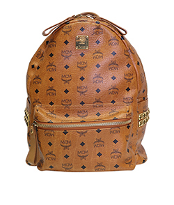 Stark Side Studs Backpack M, Canvas, Visetos/Cognac, K4385, DB, R, 2*